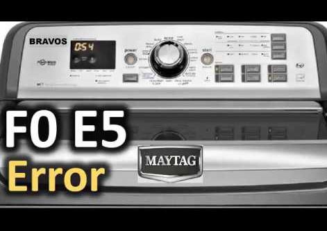 Error F0 E0 Maytag washer: qué significa y cómo solucionarlo