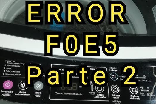 Error F0 E6 lavadora Whirlpool: qué significa y cómo solucionarlo